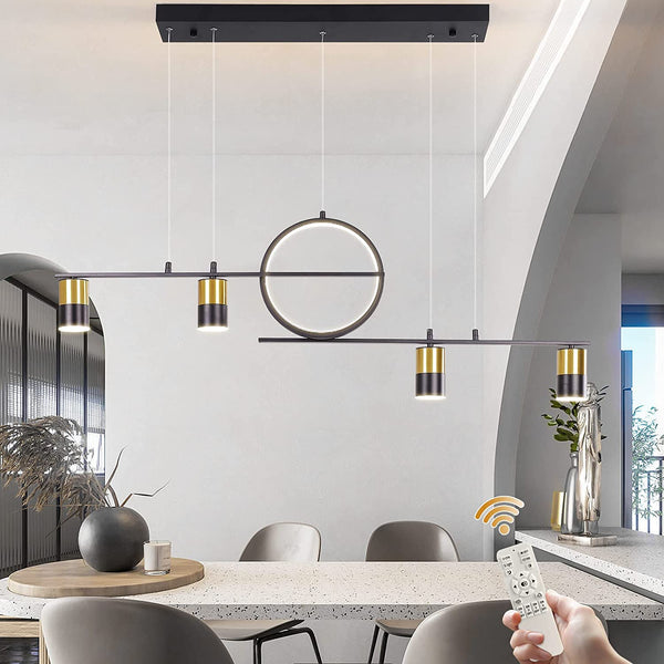 Garwarm Dimmable LED Linear Pendant Light with Remote