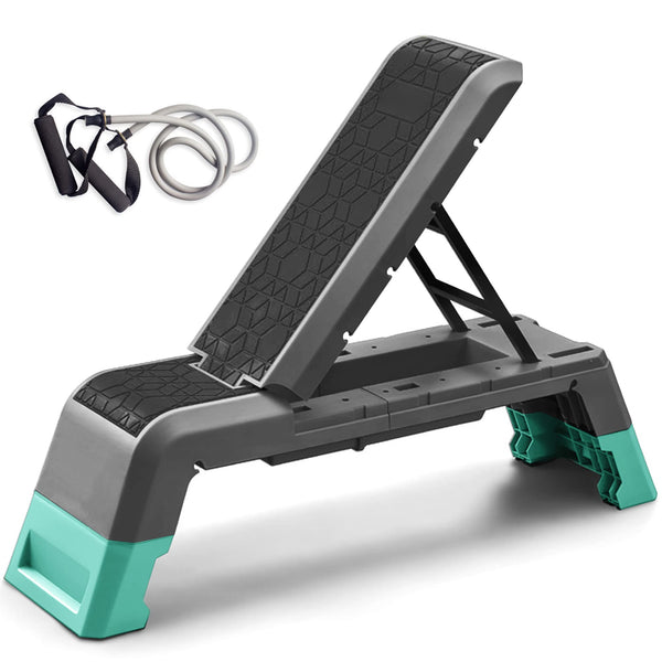 Leikefitness Multifunctional Aerobic Deck & Adjustable Workout Bench GM5821