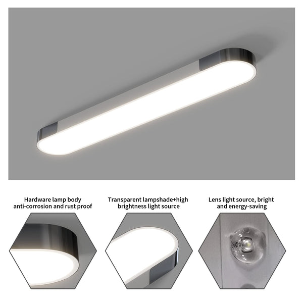 Garwarm 48W Acrylic Linear Dimmable LED Ceiling Light with Remote