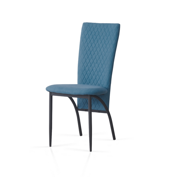 Matteo Dining Chairs High Backrest Upholstered Blue Set of 2 /4 /6 pcs