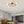 Garwarm 6-Light Gold/Black Modern Chandelier, Semi Flush Ceiling Light for Living Room