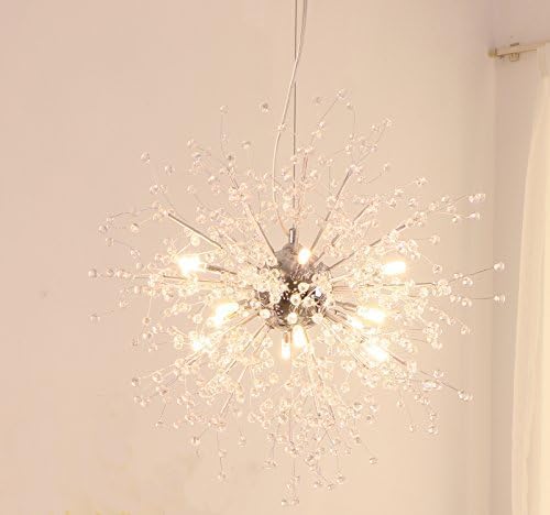 Garwarm Dandelion Chandelier LED Light Crystal Chandelier