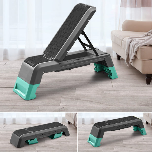 Leikefitness Multifunctional Aerobic Deck & Adjustable Workout Bench GM5821