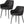 Matteo Black Suede Fabric Dining Chairs with Matte Metal Legs for Kitchen and Living Room 2 /4 /6 pcs