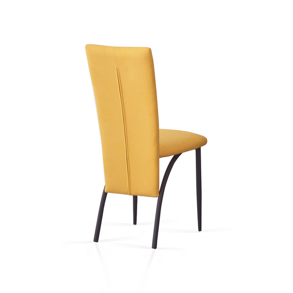 Matteo Dining Chairs High Backrest Upholstered Yellow Set of 2 /4 /6 pcs