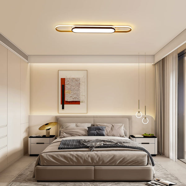 Garwarm Modern Dimmable Acrylic LED Ceiling Lamp with Remote Control