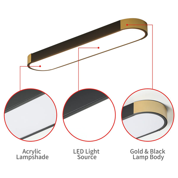 Garwarm Dimmable LED Ceiling Light with Remote