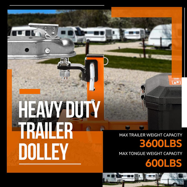 SuperHandy Electric Trailer Dolly 3600LBS Trailer DC 24V 800W 7Ah w/Heavy Duty 2" Ball Hitch Mount SKU:GBOS008