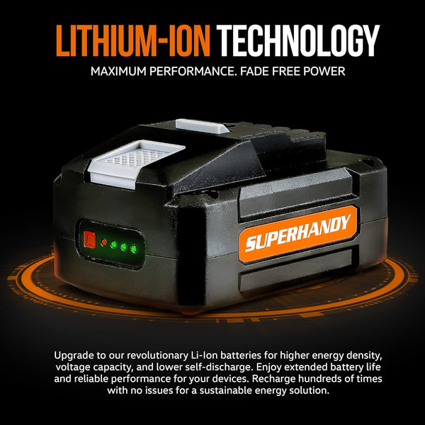 SuperHandy 48V DC Lithium-Ion Rechargeable Battery 2Ah - 88.8 Watt Hours GBTS014