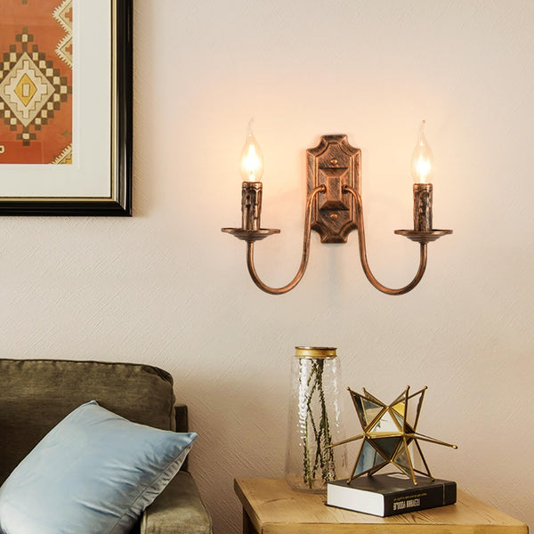 Garwarm Vintage Bronze 2-Light Wall Sconce