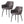 Matteo Grey Suede Fabric Dining Chairs with Matte Metal Legs for Kitchen and Living Room 2 /4 /6 pcs