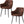 Matteo Brown Suede Fabric Dining Chairs with Matte Metal Legs for Kitchen and Living Room 2 /4 /6 pcs