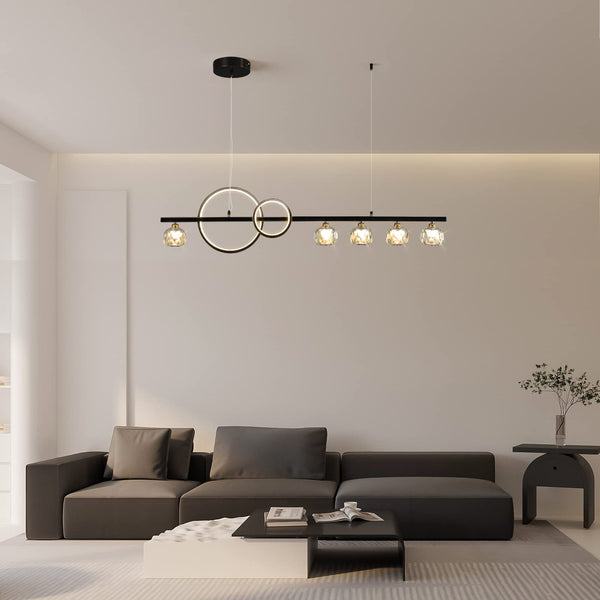 Garwarm Modern Pendant Light Dimmable Pendant Lamp with Remote