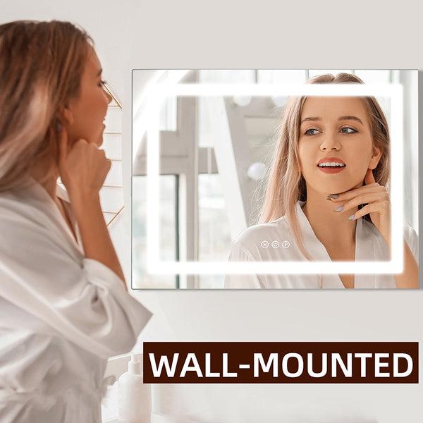 Hollywood Vanity Mirror Makeup Mirror Dimmable LED 3 Colour Bedroom Cosmetic Mirror Table and Wall MT005846LF