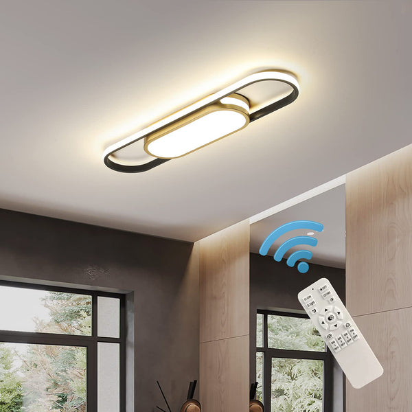 Garwarm Remote Control Dimmable Linear LED Ceiling Light