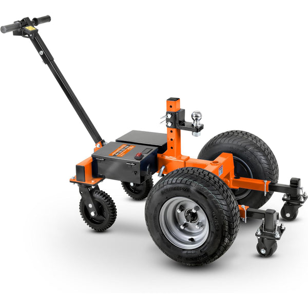 SuperHandy Trailer Dolly Electric Self-Propelled Super-Duty 7500LBS Max Towing, 1100LBS Max Tongue Weight w/ 2 All-Terrain Wheels, 2 Front Support Castors, and 2 Rear Castors GBOS009